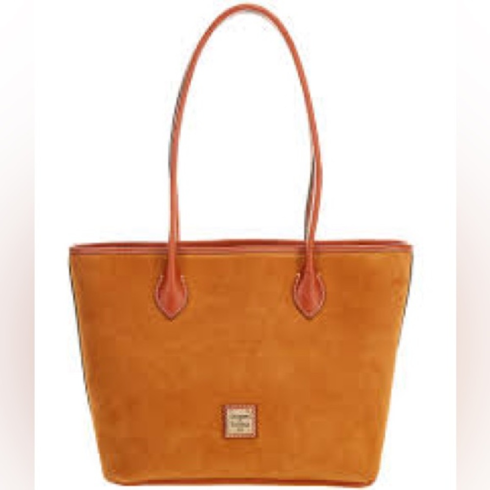 Dooney 🆕 Bourke suede tote shoulder bag Honey color